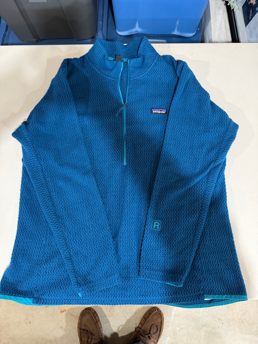 Patagonia Women’s Blue Half-Zip Sweater